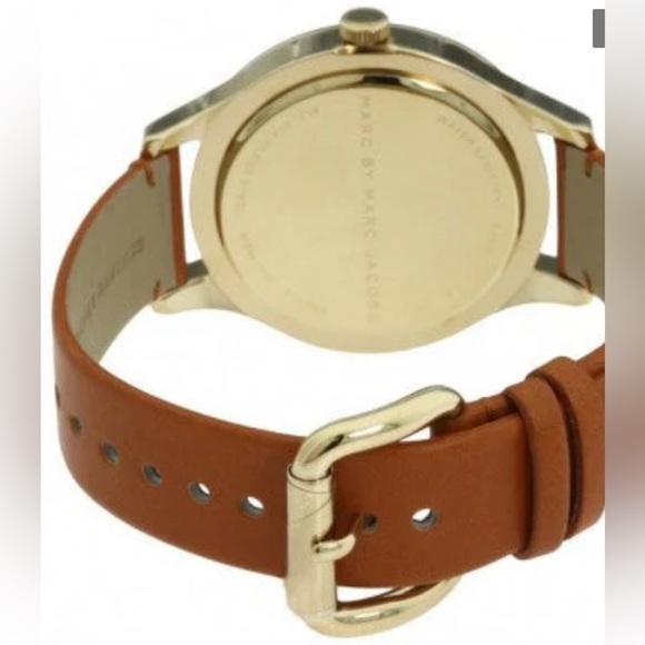 MARC by Marc Jacobs Large Blade Leather Strap 40mm Watch Pre-Owned Unisex - Picture 6 of 12